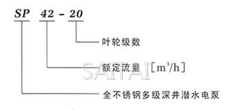 SP潜水泵型号说明